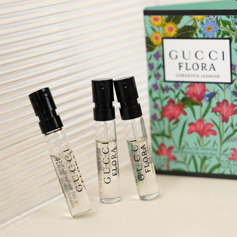 GUCCI Flora Gorgeous Jasmine Eau de Parfum 3Pcs Travel Spray Set 1.5ml Each Women s Luxury Fragrance Sample Kit