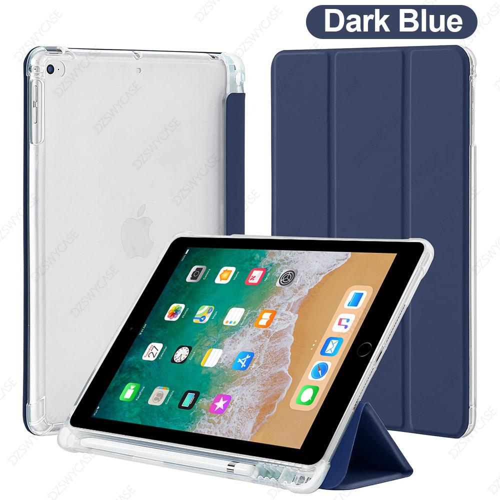 Voor iPad 9.7 Inch Hoes 6e/5e Generatie /, voor iPad Air 1/2, Lichtgewicht Beschermhoes met Stylushouder Zacht TPU