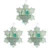 Snowflake-Shaped Sea Glass Friendship Decor, Sea Glass Christmas Tree Friendship Ornament, Inspirational Keepsake Ornament P9N0