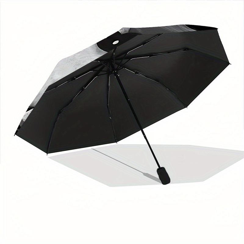 1pc Jack-Skellington Automatic Umbrella 8-Bone Design Compact Gear for Outdoor Travel,Perfect Gift for Friends' Birthdays Yy250809038