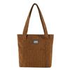 Wholesale Fashionable Oversized Corduroy Plaid Tote Bag For Women Street Style Winter New Trendy Armpit Shoulder Bag