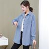 Plus-size Plaid At All Seasons Fashion Casual Loose Thin Slim Długi rękaw Odzież wierzchnia Damski płaszcz sztruksowy na każdy mecz S-3XL