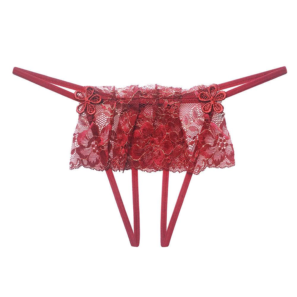 Low waist perspective thong sexy super show ass sexy panties Muse vacuum temptation open crotch free-to-take