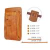 TOURBON Gardening Pouch, Pruning Shears Pouch, Leather Scissor Case Bag, Gardening, Florist, Waist Pouch, with Shoulder Strap (Light Brown)