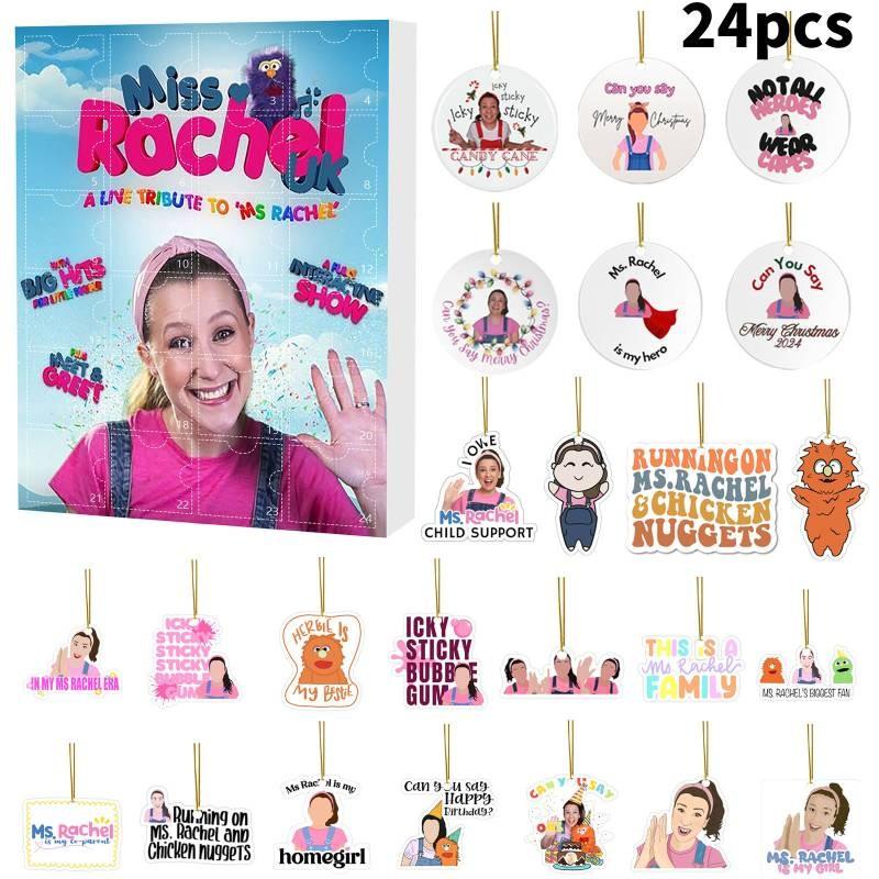 Advent Calendar Christmas Msrachel Blind Box 24 Day Countdown Kids Acrylic Gift