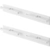 Backpack Hanger Wall Mount Horizontal White [2-Pack] Tower with Hooks for Backpacks and Schoolbags Floating Storage 10577x2