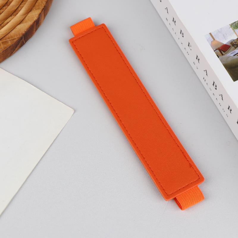 Pu Leather Elastic Notebook Band Holders Adjustable Pen Sleeve Pencil Pouch Holder Strap For Notebook Binder