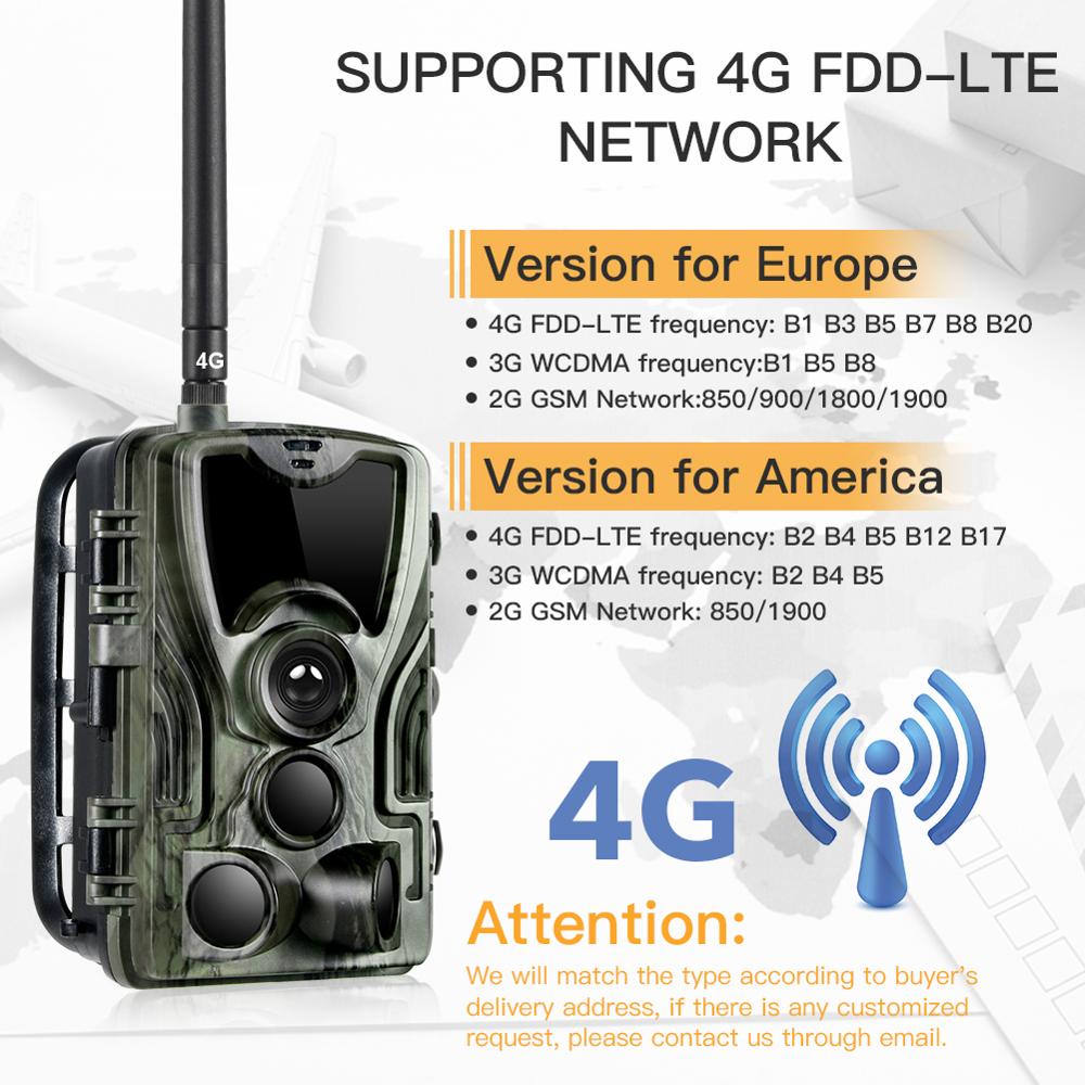 Outdoor Hc-801lte 4g Jagd Kamera 20mp Infrarot Kamera MMS/SMTP Po Falle 0,3 s Trigger Zeit 940 nm Led Wild Kamera Potrap