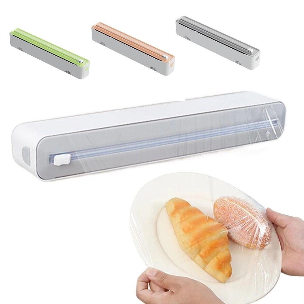 Wall Mounted Plastic Wrap Cutter Space Saving Tin Foil Cutting Box Food Film Dispenser Restaurants