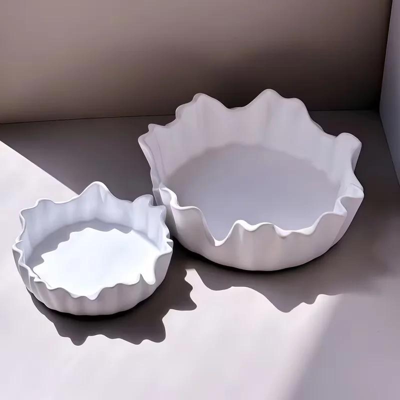Large Lace Round Silicone Mold 2026 Latest Models for Epoxy Resin DIY Fruit Plate Storage Bowl Tray Creative Ornament Tray Mould