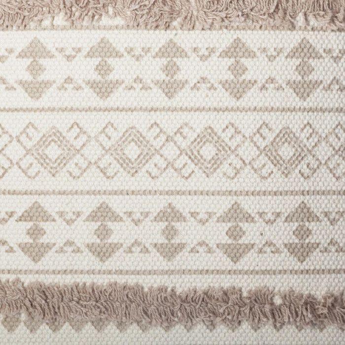 Housse coussin tuftee ethnique 40 x 40 cm Atmosphera - lin