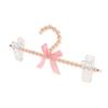 Appendiabiti con fiocco di perline, clip in plastica antiscivolo per pantaloni e vestiti, organizer per vestiti per cani, accessori per la lavanderia