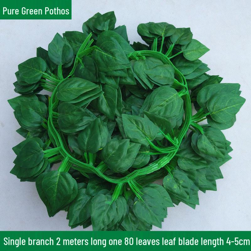 Large Green Fake Leaf Ornaments for Vines and Roof Décor