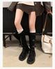 Yueyu Leg Savior 2025 New Adjustable British Style Oversized Leg Circumference High Tube Leg Fine 5cm Boots