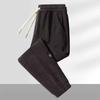 Men's Trendy Loose Fit Ribbed Sweatpants with Cuffs for Autumn & Winter Sportswear