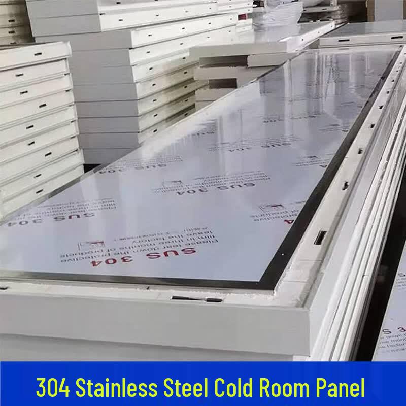 Rongyu 10cm Single-Sided Stainless Steel Polyurethane Cold Storage Insulation Board