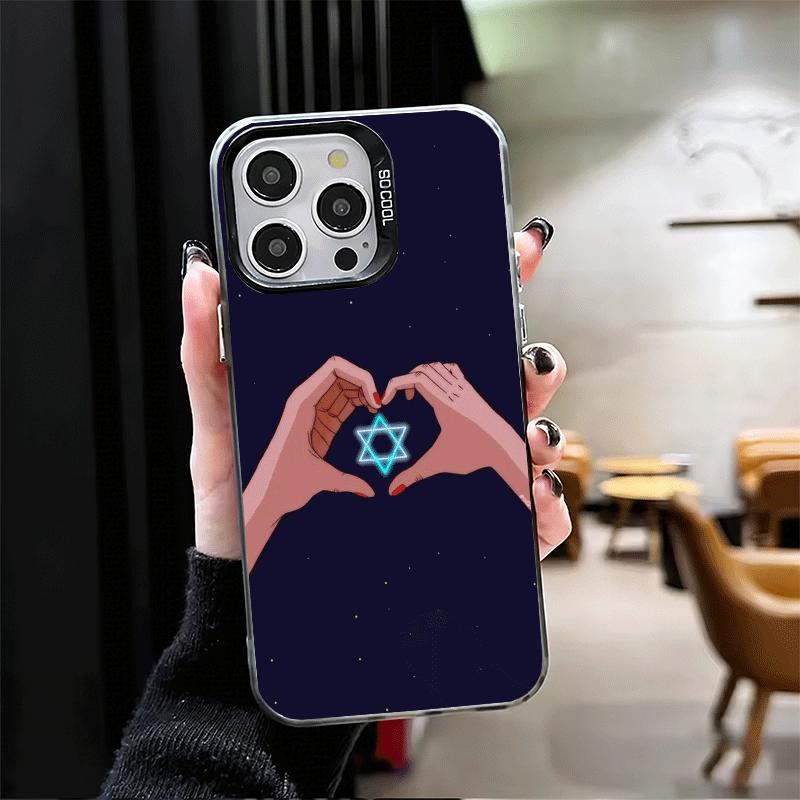 David Jewish Star Symbol Soft Phone Case for iPhone 15 16 17 Pro Max 17Air 16E 14 Plus 13 12 Mini Shockproof Cover Back Shell