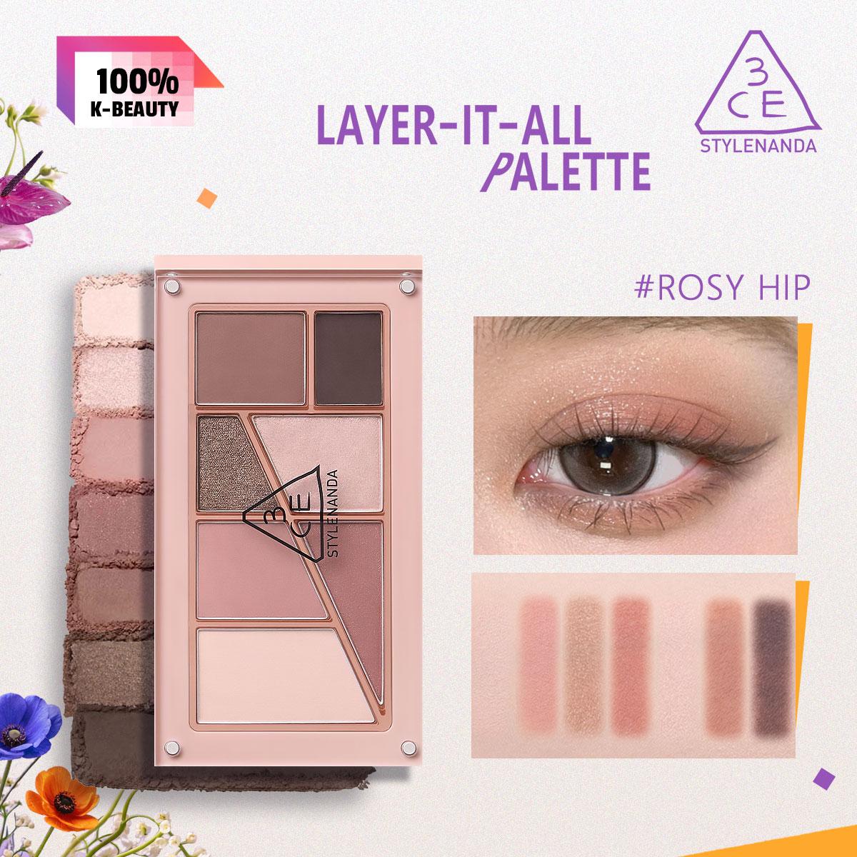 3CE ПАЛЕТКА ДЛЯ ВЕК ROSY 7.5г/0.26 унц