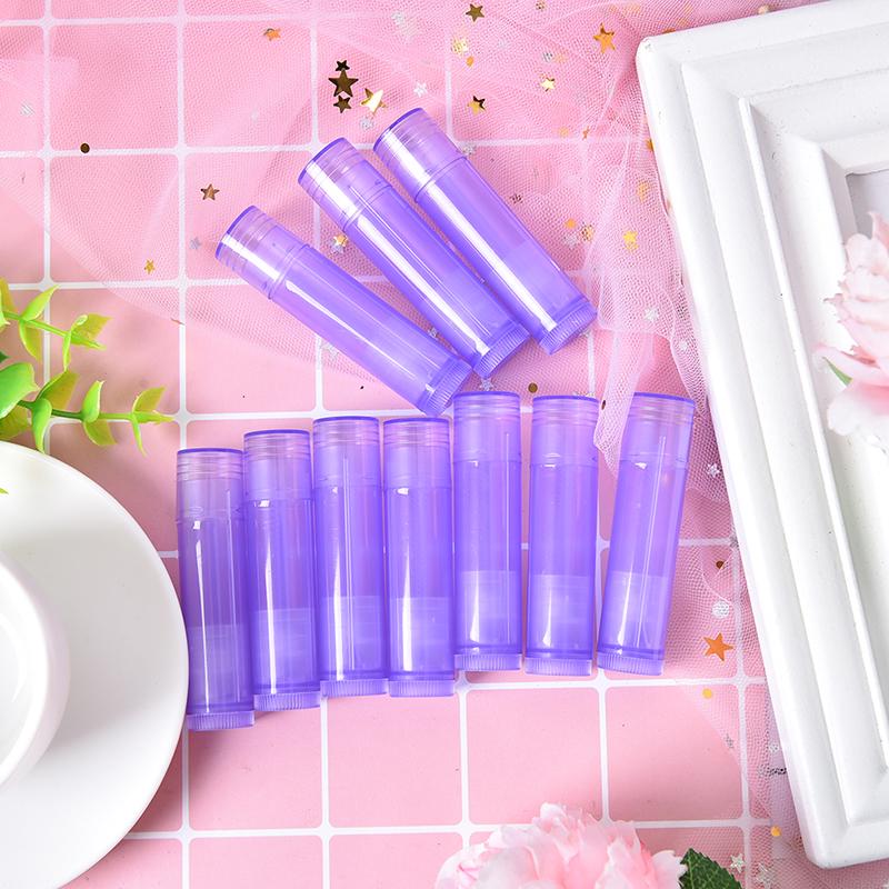 Tubes de rouge à lèvres 5G 7 couleurs, conteneurs vides pour baume à lèvres, conteneurs cosmétiques, 10 pièces