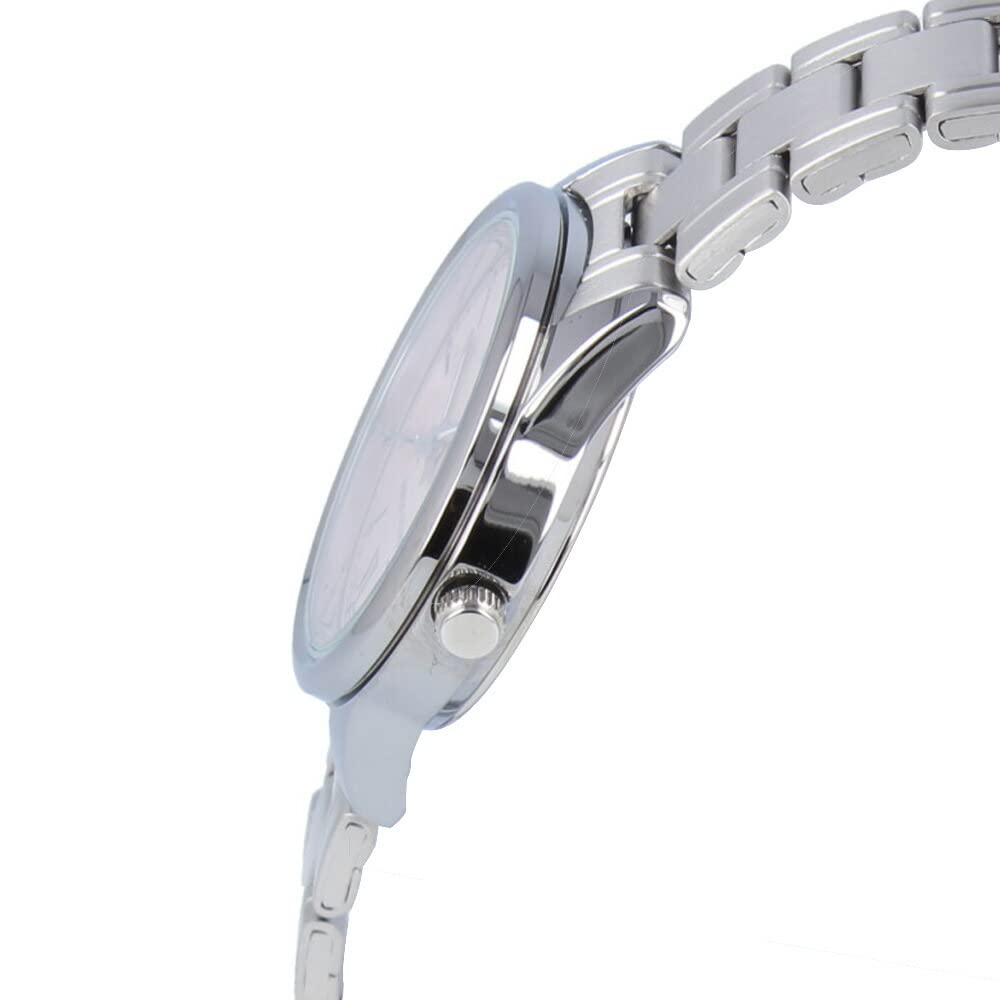 CASIO Cheap Casio Chipkashi Watch Ladies Quartz Analog Stainless Steel Metal Silver Pink LTP-V005D-4B2 [Item]