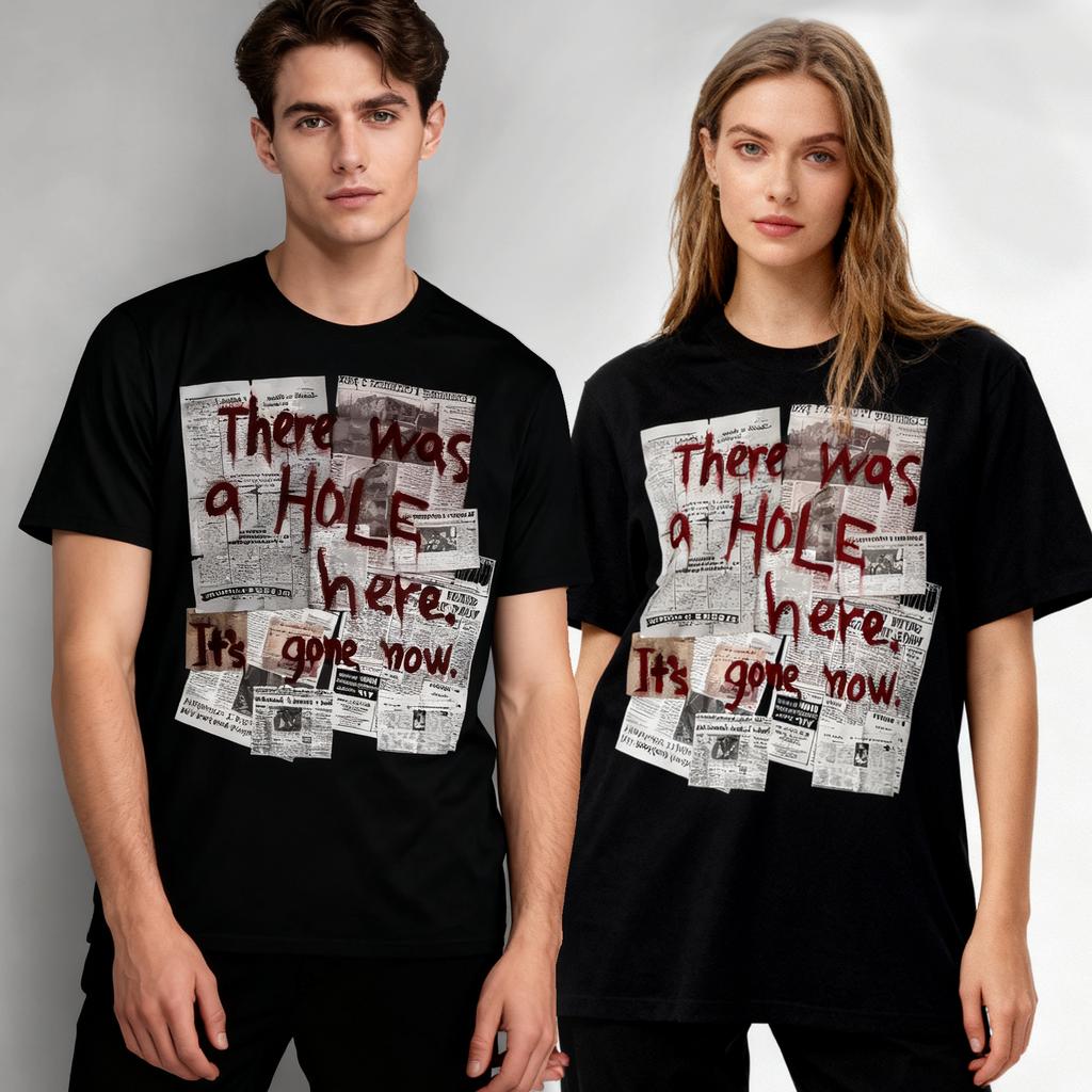 Silent Hill Horror Game Printed Pure Cotton Tshirt Trendy Retro Dark Thriller Style Personalized Wearing Pure Cotton Tee Unisex