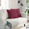 Sofa Cushions 2 Pcs Burgundy 45 X 45 Cm Fabric