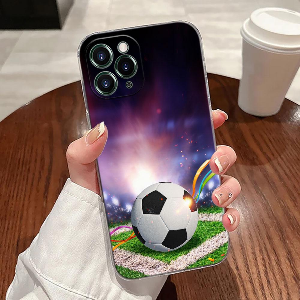 

Football Soccer Ball Fire Un Rayo Balls Case For Apple iPhone 17 16 15 14 13 12 11 Pro Max 16 Plus 16E 17Air 17Pro Phone Cover iPhone 11Pro Max