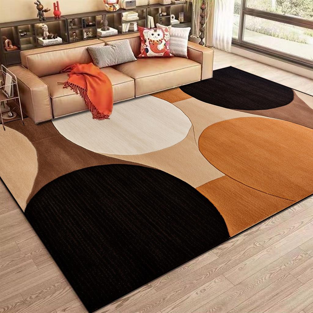 Nordic Abstract Carpet for Living Room Modern Geometry Sofa Coffee Table Non-slip Floor Mat Home Bedroom Decor Bedside Soft Rugs
