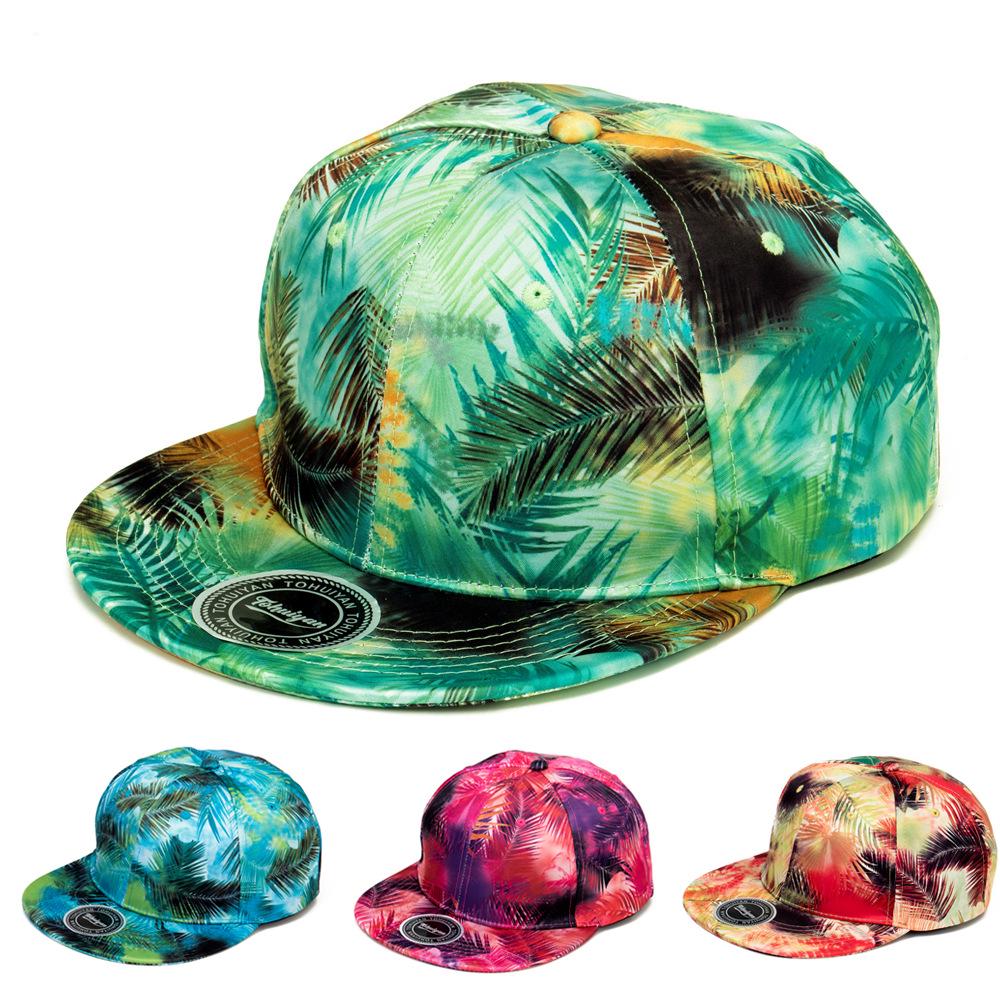 

Cool Leaf Hip Hop Graffiti Sunshade Cap for Men & Women - Trendy Flat-Brim Baseball Hat Яскраво-рожевий/фіолетовий