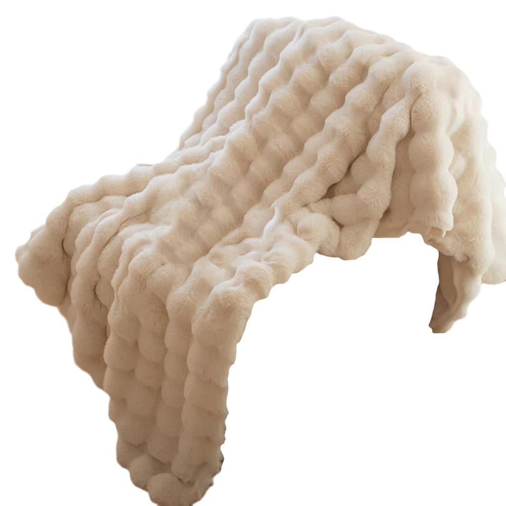 Hrow Blanket Fleece Bubble Blanket Soft Cozy And Thick Blanket Plush Blanket For Couch Chair Bed 51x63 Inches