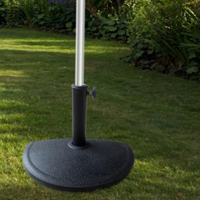 Base pour Parapluie - Aktive - 50 x 32 x 31,5 cm - Plastique Noir - Résistante et Durable
