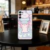 Cute axolotl  Phone Case For Samsung S25,S24,S21,S22,S23,S30,Ultra,S20,Plus,Fe,Lite,Note,10,Black Cover