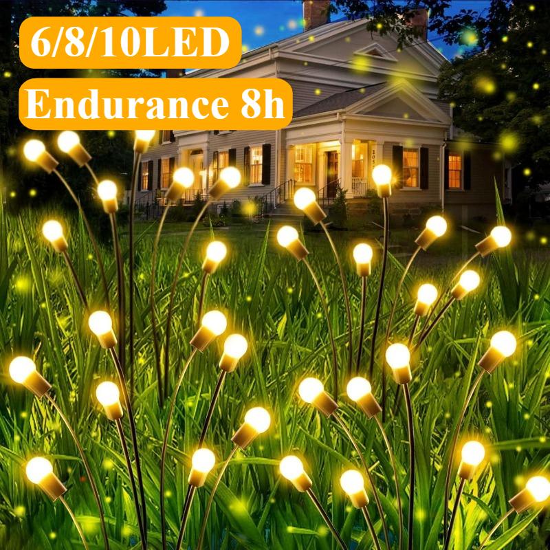 Lampă solară licuric lampă de grădină exterior potecă grădină decorațiune zână impermeabilă Crăciun Halloween sărbătoare decorațiune grădină petrecere