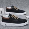 Fashion Lace Up Men Casual Shoes Lightweight Round Toe Platform Men Board Shoes Outdoor Skateboard Sports Sneakers Tennis Shoes