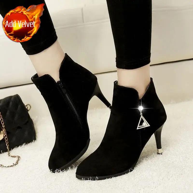 Fashion Lightweight Booties Soft With Tassels Solid Color Woman Short Shoes On Offer Goth Sale Pu Boot Promotion Ankle Boots for Women