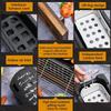Japanese Style BBQ Grill Portable Barbecue Stove Aluminium Household Charcoal Grill with Wire Mesh Wooden Base Barbecue Tools