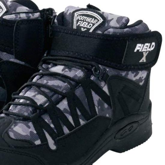 Hanshin Soji FIELD X TREAMER Camo Blue Sizes FX-911 High-Top Cleats, 24.0cm-24.5cm