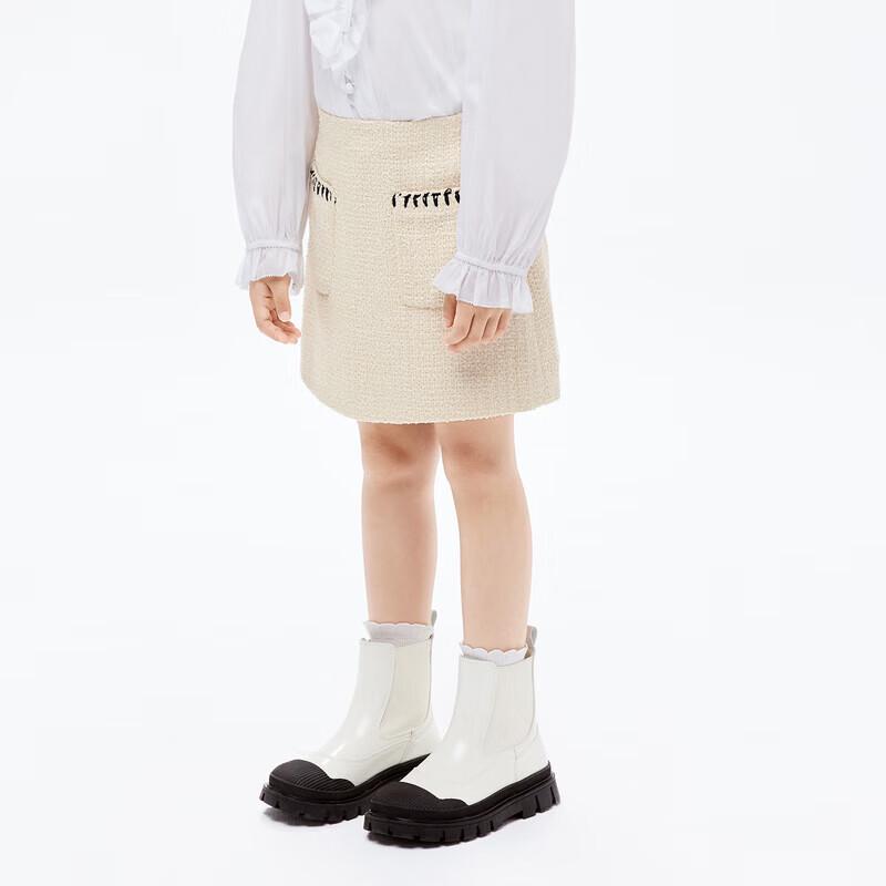 Little MO&Co. Girls  Boucle A-Line Skirt 120