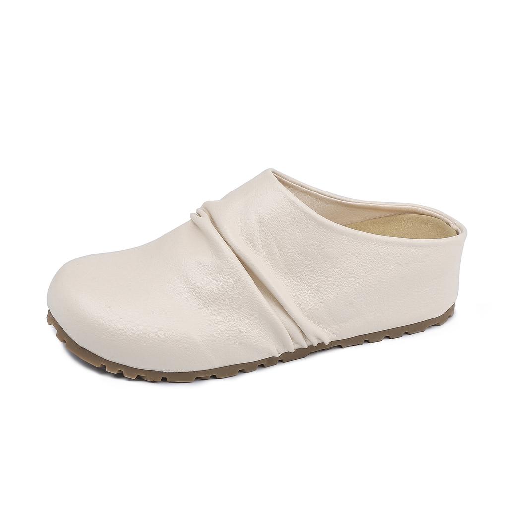 Boken shoes women's bag head outer wear casual shoes Korean version inner heightening platform slippers women's summer wear one pedal women's shoes