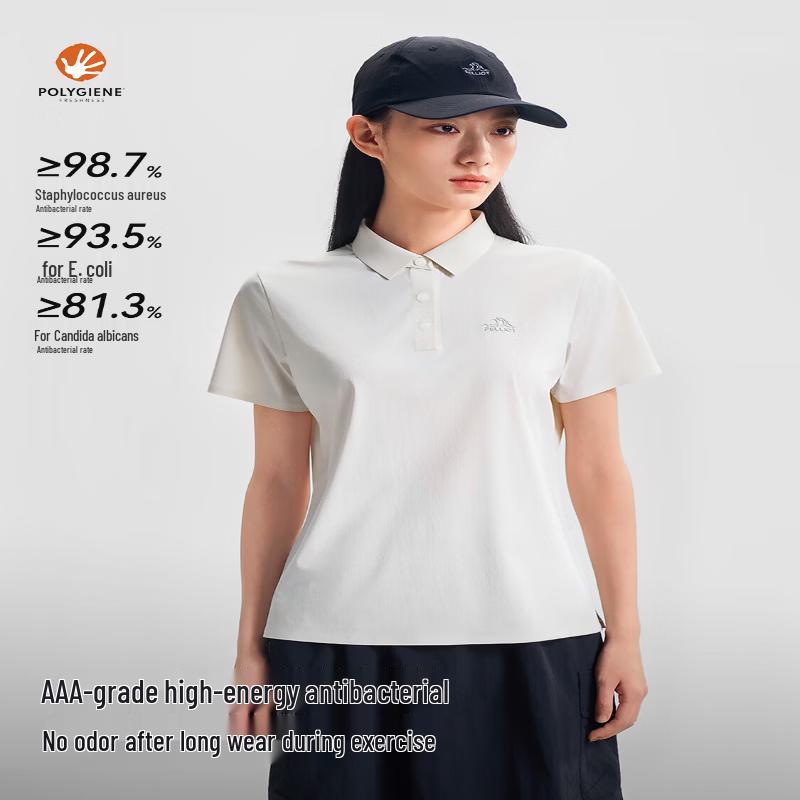 Pelliot Women s Polo Short Sleeve T-Shirt 2XL
