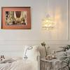 Cerdeco Hanglamp Een luxueus ontwerp met kristal Eenvoudig een vleugje PSE toe te voegen Ophanging binnenplafond plafond PD011 Licht verblindend, aurora-achtig