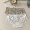 Mesh Transparent Lace Panties Seamless Lace Bow Briefs Thin Underwear for Women  Summer