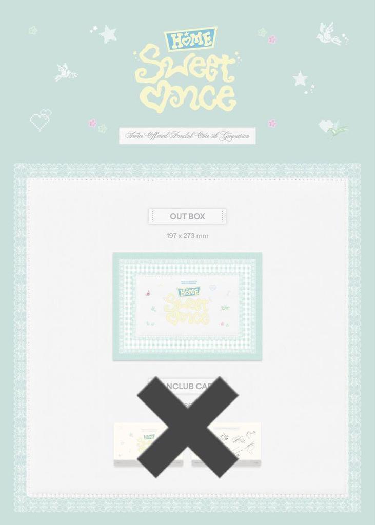 [USED] TWICE ONCE 5th Generation Korean Membership Benefits Fan Club Goods