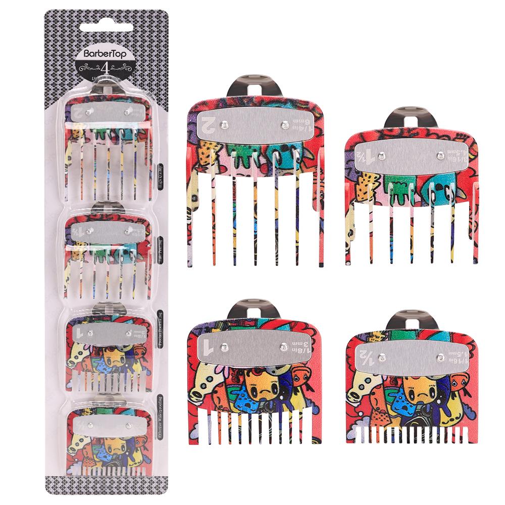 Hair Clipper Limit Comb Guide Limit Comb Trimmer Guards Attachment 3-25mm Universal Colorful Stainless steel