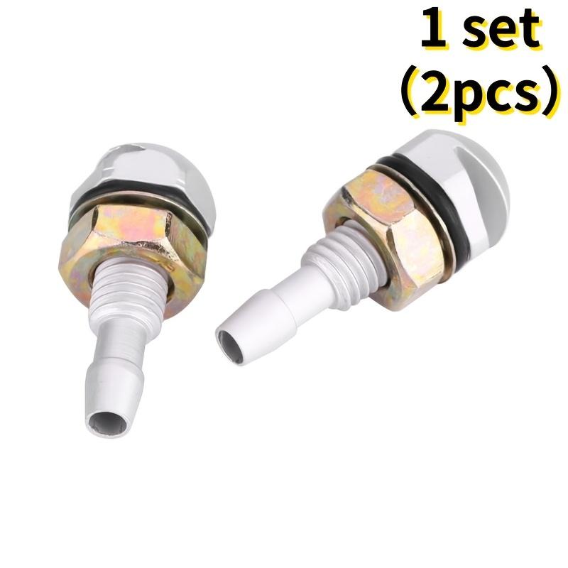 

2pcs universal aluminum alloy wiper spray nozzle car auto front windshield sprayer washer nozzles kit