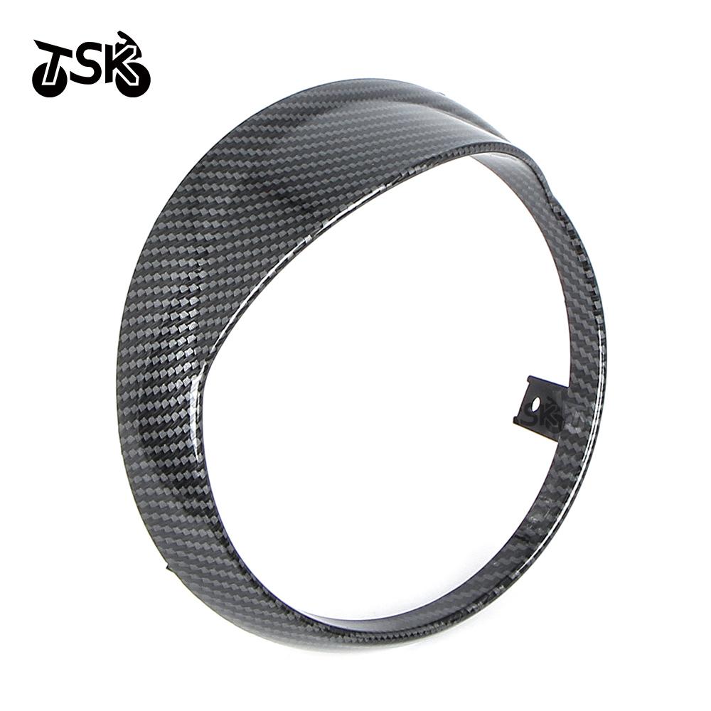 For Vespa Primavera125 Primavera150 Motorcycle Light Trim Ring Headlight Cap Sunshade Guard Cover Headlamp Sunshade Accessories