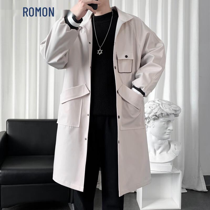 ROMON Мужской тренч средней длины 3XL