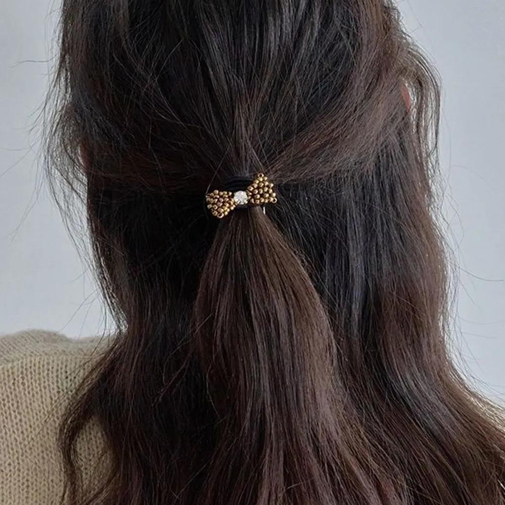 Mini Ribbon Bead Ponytail LFPT0756 brown
