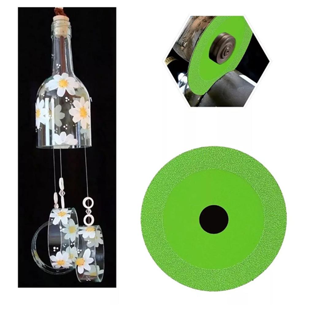 3Pcs Glass Cutting Disc 100mm Diamond Cutter Wheel Dry Wet Cut Saw Blade for Ceramic Tile