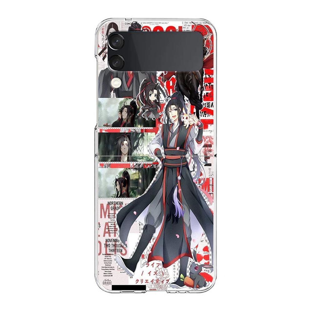 Anime Mo Dao Zu Shi Wei Wuxian Clear Phone Case For Samsung Galaxy Z Flip 4 Thin High Hard Shell on For Galaxy Z Flip 3 5G Cover